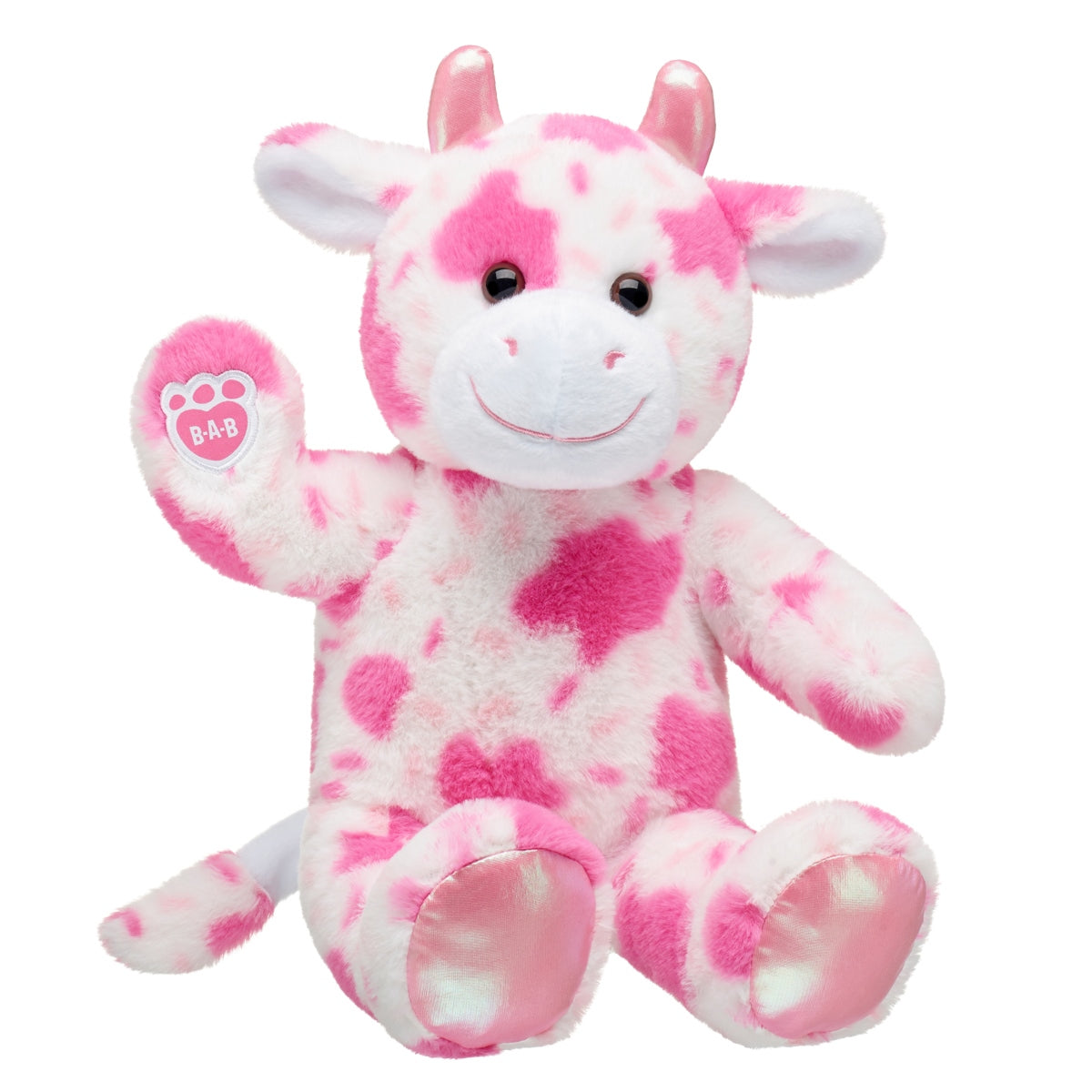 Peluche Vaca Rosa Build-A-Bear